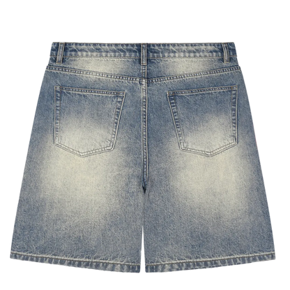 4EVER Distressed Baggy Denim Shorts